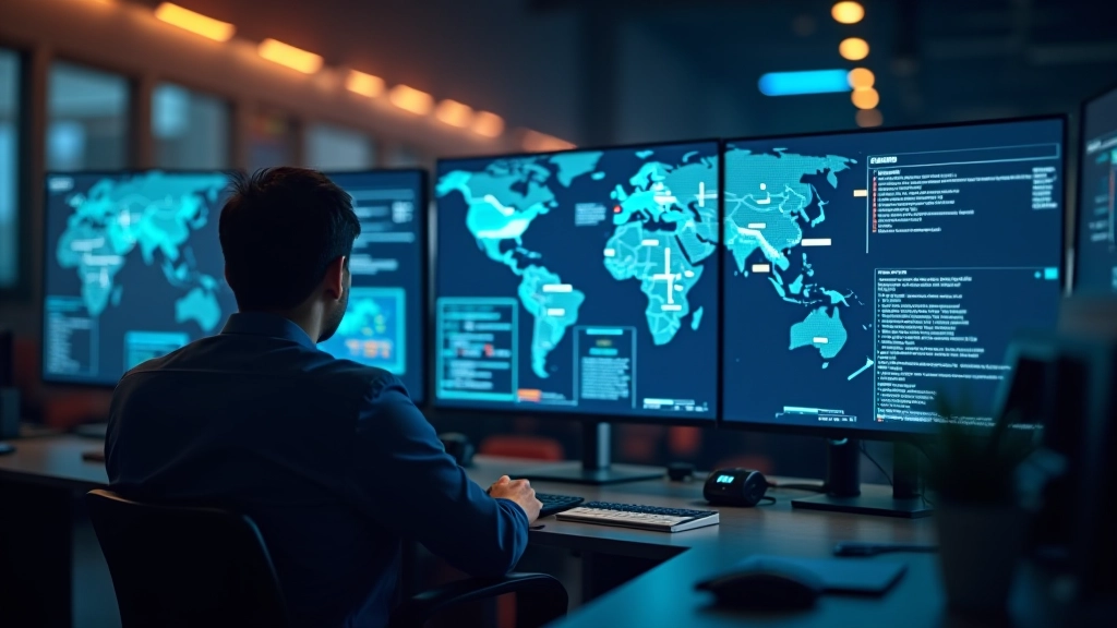 Global supply chain visualization showing manufacturing network, shipping routes, and interconnected production facilities across Asia-Pacific region